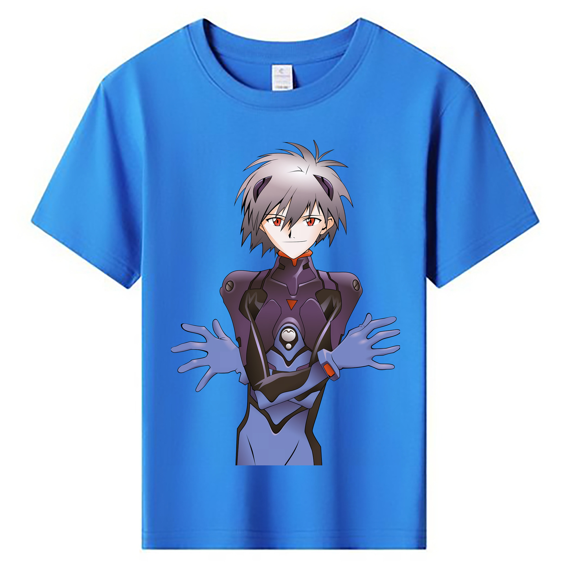 （画像用） EVA 新世紀エヴァンゲリオン 綿100％キッズTシャツ（フロントプリント）